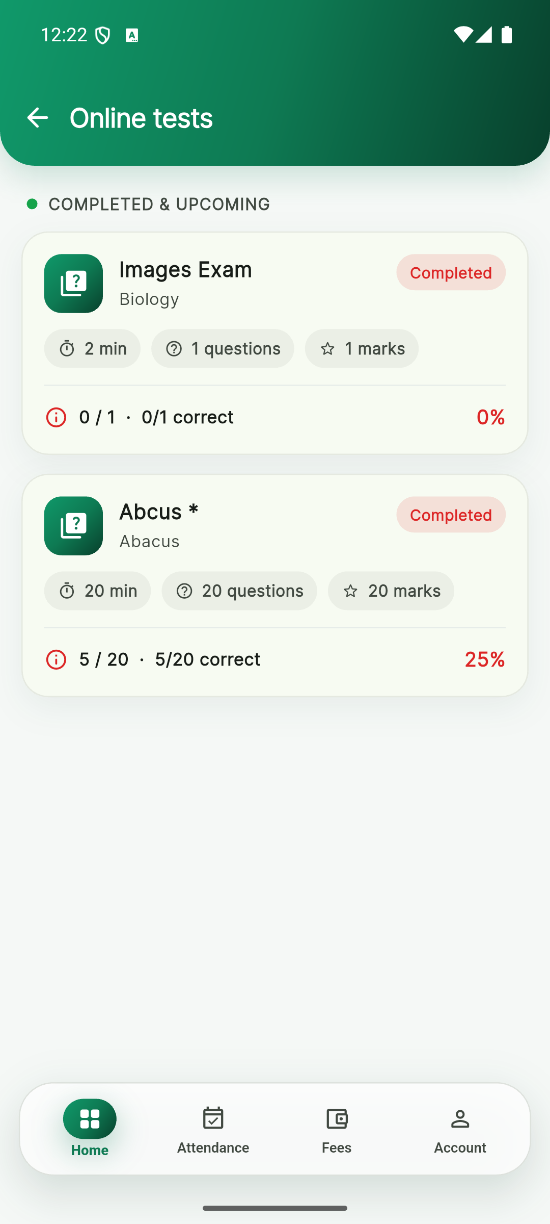 IQDev School app - Online tests